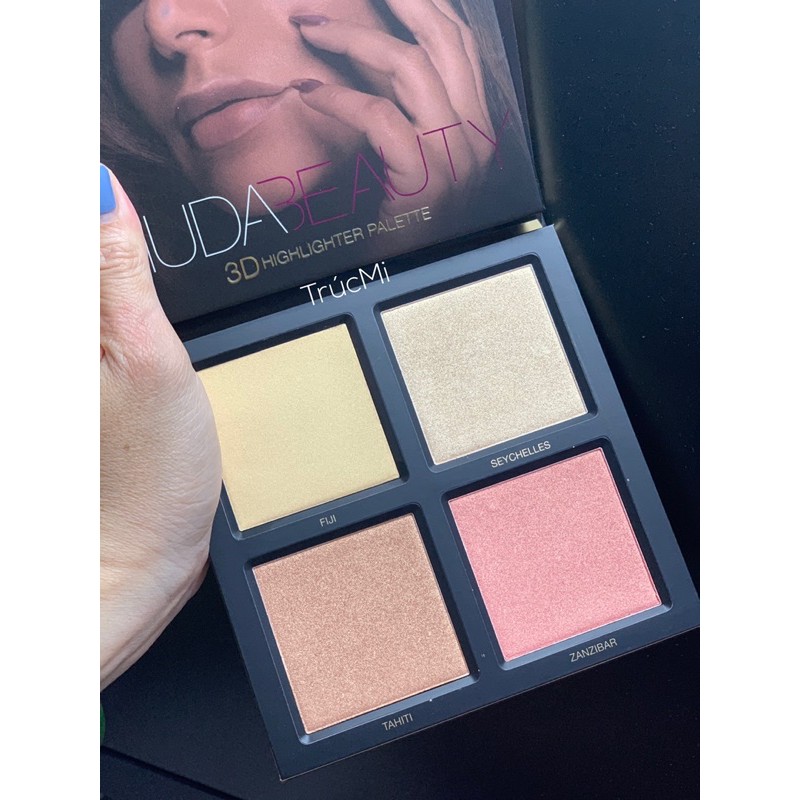 Phấn bắt sáng highlight Huda Beauty 3D palette