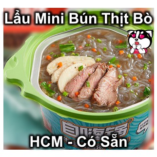 Lẩu Tự Sôi - Size Mini Bún Thịt Bò Tê Cay - Có Sẵn