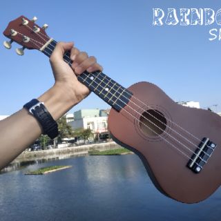 [CÓ VIDEO] ĐÀN UKULELE MÀU SOPRANO 21" GIÁ RẺ (CẦN GỖ)
