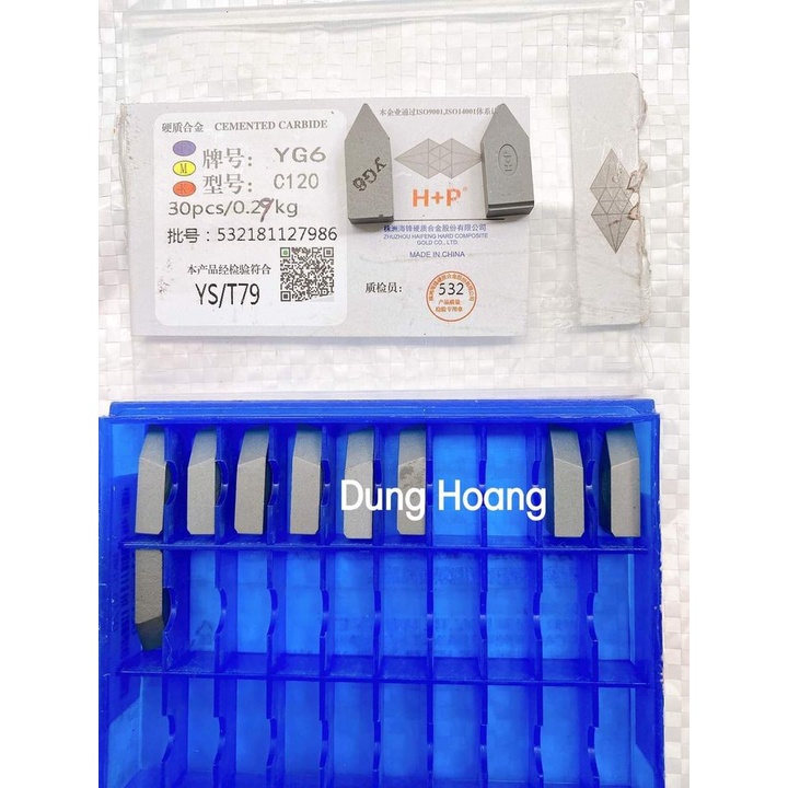CHÍP HÀN CHUYÊN SẮT THÉP K20 YG6 BK8*8li