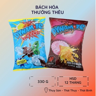 Kẹo hương bạc hà nhân socola/ vị dâu tăng lực Dynamite Big Bang gói 330g