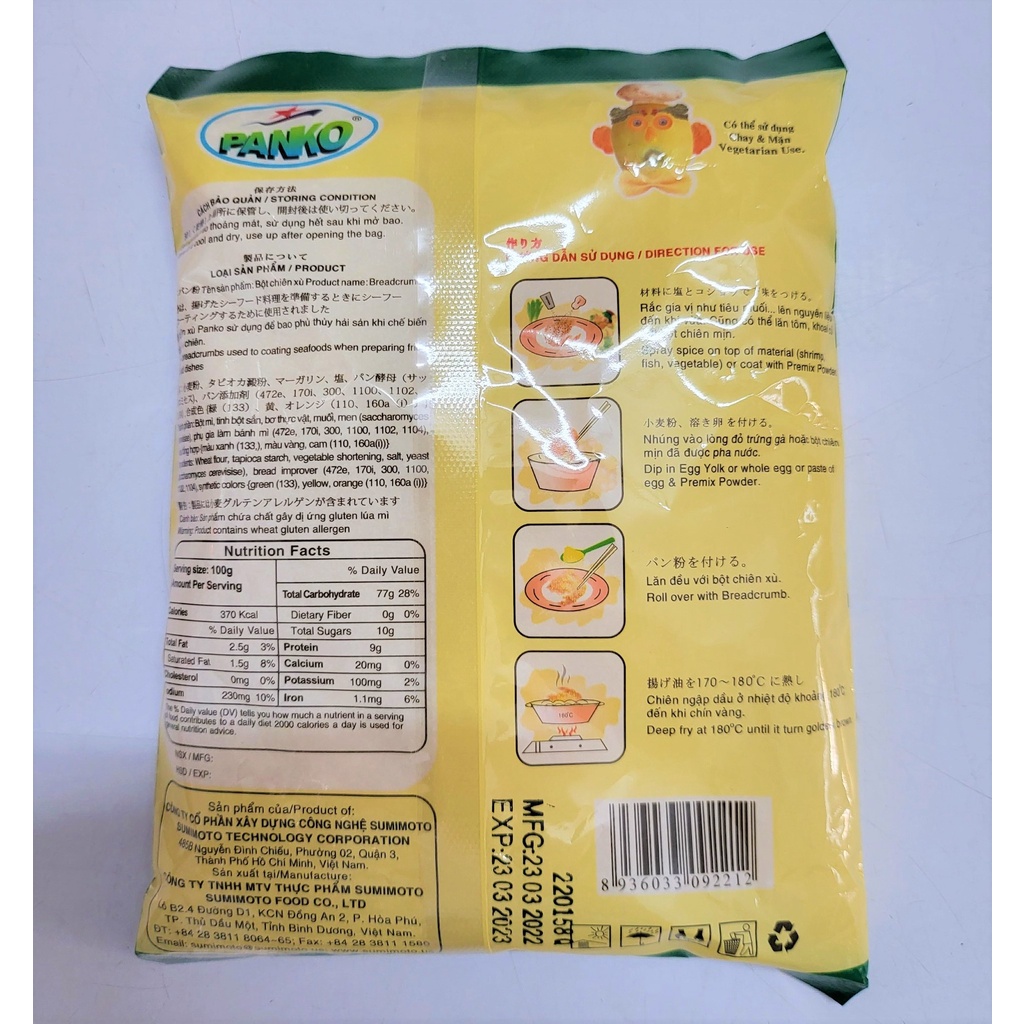 [Túi nhỏ 100g] BỘT CHIÊN XÙ [VN] PANKO Breadcrumbs (halal)