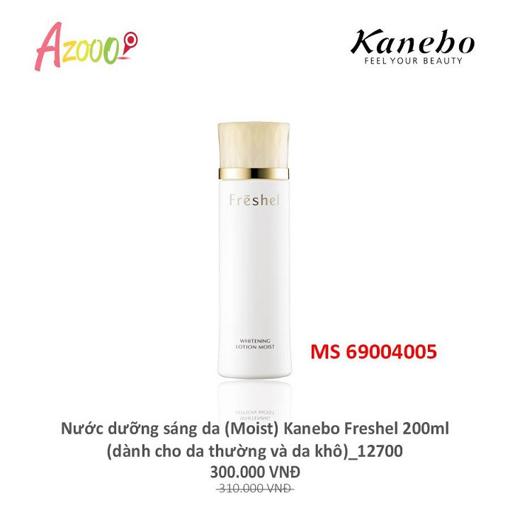Nước dưỡng sáng da dành cho da thường và da khô Kanebo Freshel 200ml