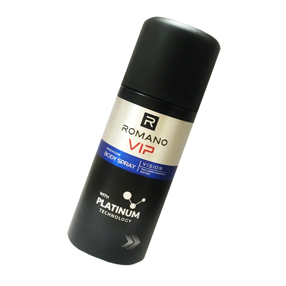 Xịt Ngăn Mùi Nước Hoa Cao Cấp Romano Vip Vision Xanh 150ml/chai