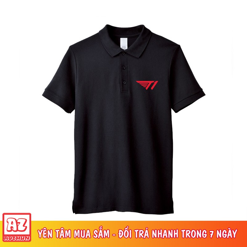 Áo Thun LMHT Liên Minh Huyền Thoại in logo T1 SKT 2020 - Màu đen tici M2724