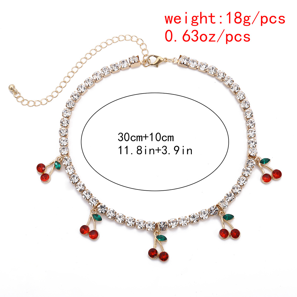 Dây Chuyền Hợp Kim Hình Quả Cherry Xinh Xắn Cho Nữ