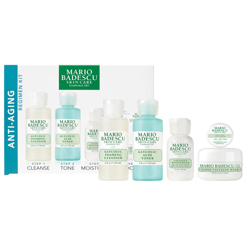 Mario Badescu - Set Dưỡng Da 4 Món Anti Aging Regimen Kit