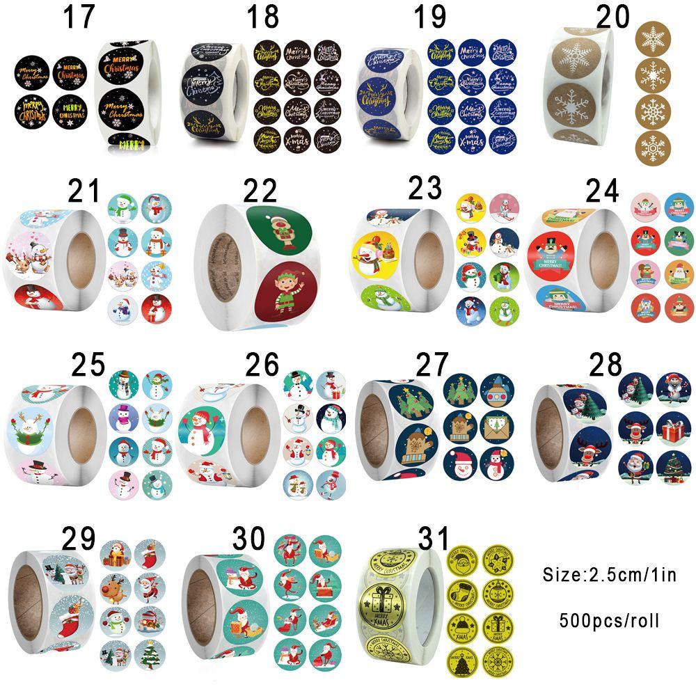 Set 500 Sticker Giấy Ghi Chú Trang Trí Giáng Sinh