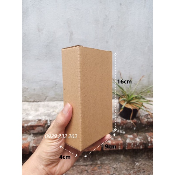 16x9x4  Hộp Carton Đóng Hàng Nắp Gài