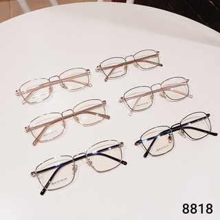 Gọng kính cận nữ hợp kim cao cấp dáng vuông mảnh 8818 - Gọng cận thời trang mắt vuông xinh xắn dễ thương