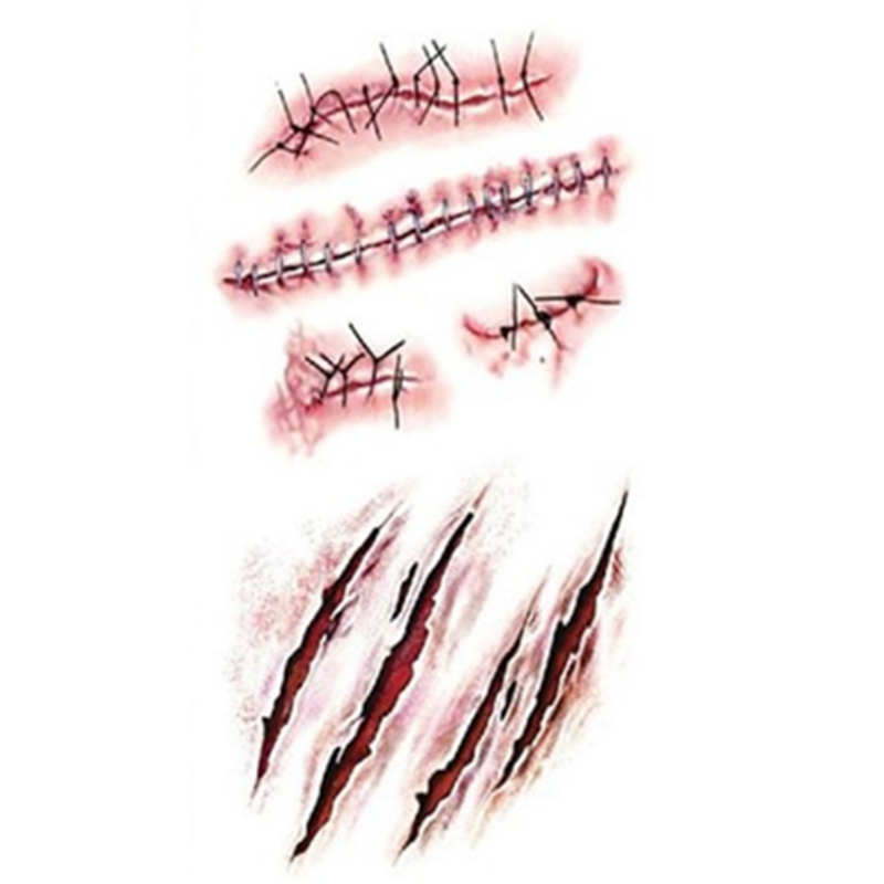 Bộ Dụng Cụ Hóa Trang Vết Sẹo / Vết Thương Giả Dùng Để Hóa Trang Halloween