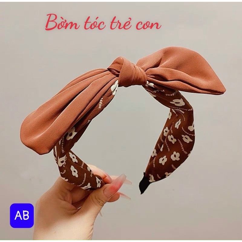 Bờm tóc trẻ con hoạ tiết hình hoa