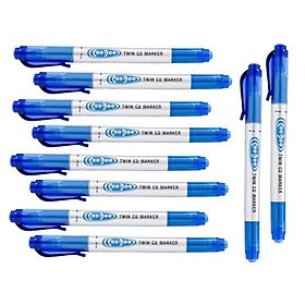Hộp 10 cây bút dạ kính Ceedee TL - PM04 màu xanh