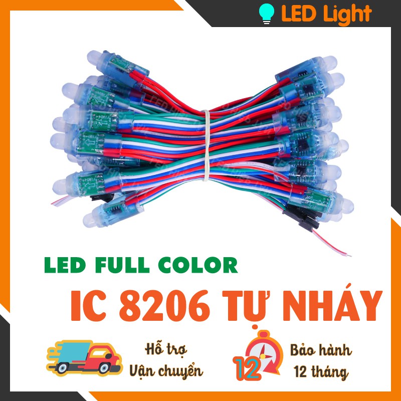 LED TỰ NHÁY FULL MÀU IC 8206