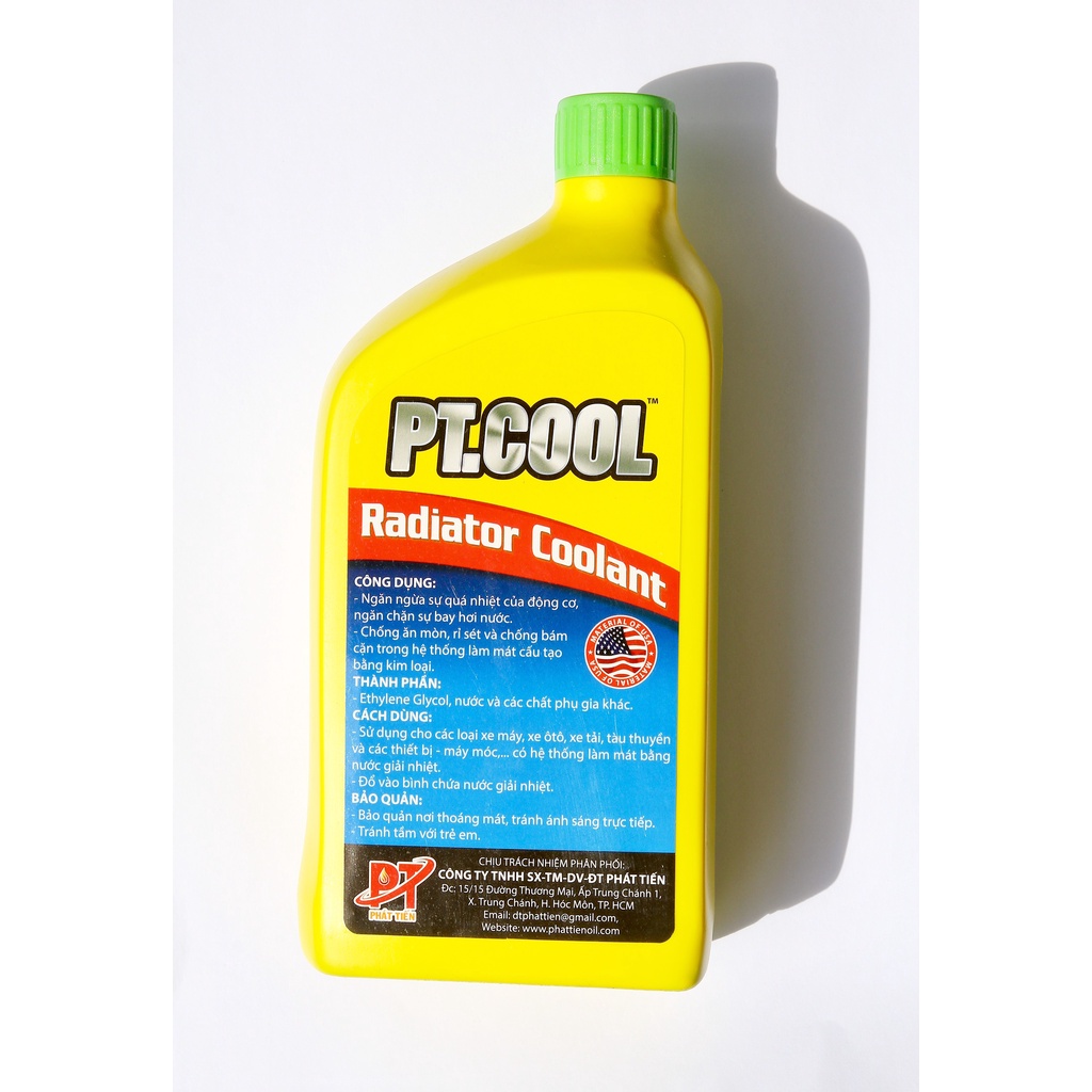Nước Giải Nhiệt động cơ PT.COOL Radiator Coolant Material Of USA