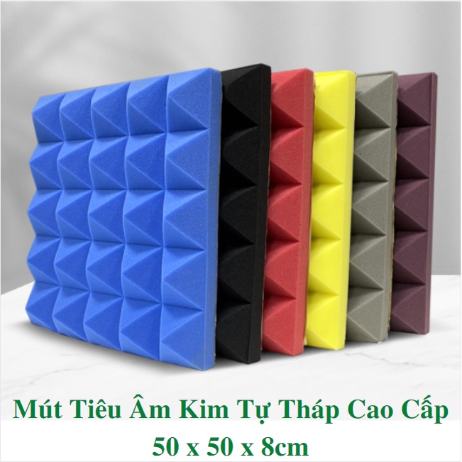 Mút Tiêu Âm Kim Tự Tháp Cao Cấp Dày 8cm Đủ Màu
