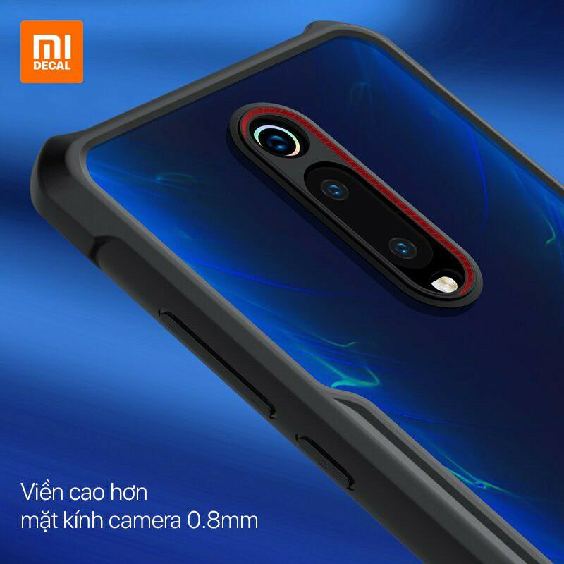 Redmi K20/K20 Pro_Ốp lưng Xundd chống sốc viền màu lưng kính trong chính hãng