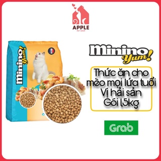 MININO YUM HẢI SẢN 1,5KG Thức ăn hạt cao cấp Minino Yum cho mèo mọi lứa thumbnail
