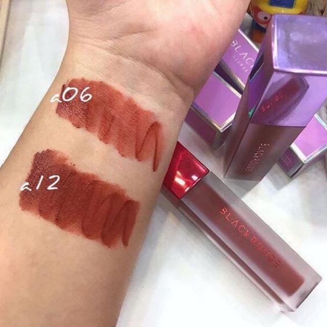 Son Black Rouge Airfit màu A12 (nâu đỏ)