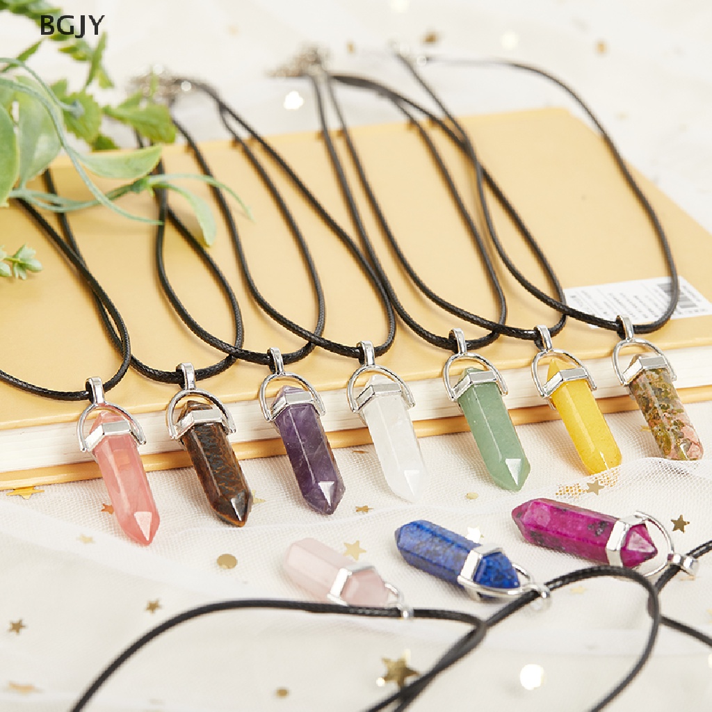 Vòng cổ Mặt Đá Thạch Anh Tự Nhiên Mới