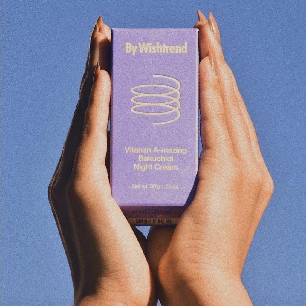 Kem Dưỡng Đêm Phục Hồi và Tái Tạo Da By Wishtrend Vitamin A-mazing Bakuchiol Night Cream 30g