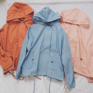 Áo khoác kaki unisex loại 1 có 6 màu Đỏ, hồng, cam, rêu, xanh dương, vàng