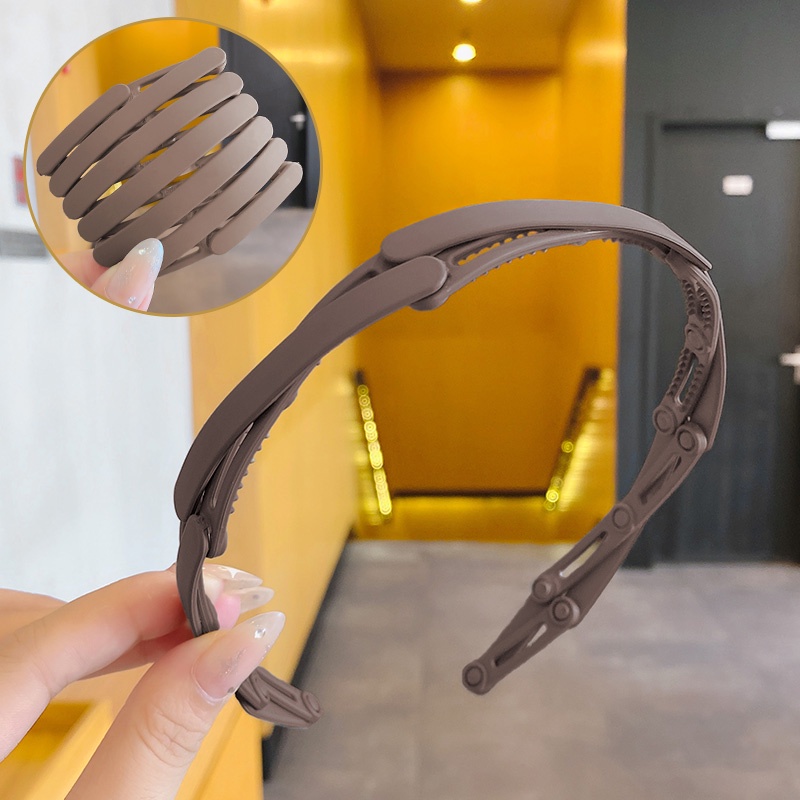 Băng Đô Cài Tóc Chống Trượt Có Thể Gấp Gọn Phong Cách Hàn Quốc Thời Trang Cho Nữ