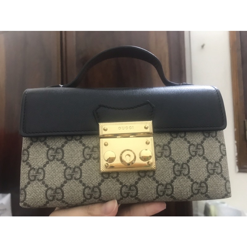 Miếng dán khoá túi Gu xì ngang khoá 4.5cm