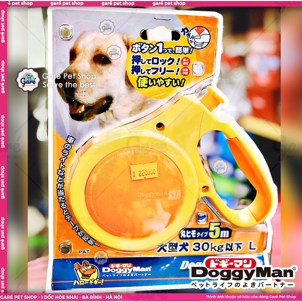 Dây dắt tự động Doggy Man Nhật Bản siêu bền dành cho Chó và Mèo