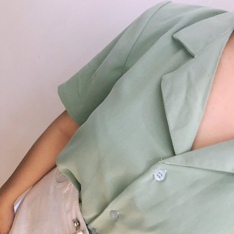 Áo sơ mi nữ Hàn Quốc form rộng SANJOLI Áo Sơ Mi công sở tay lỡ cộc tay kiểu đẹp, trắng đen nhiều màu cao cấp AO005 | BigBuy360 - bigbuy360.vn