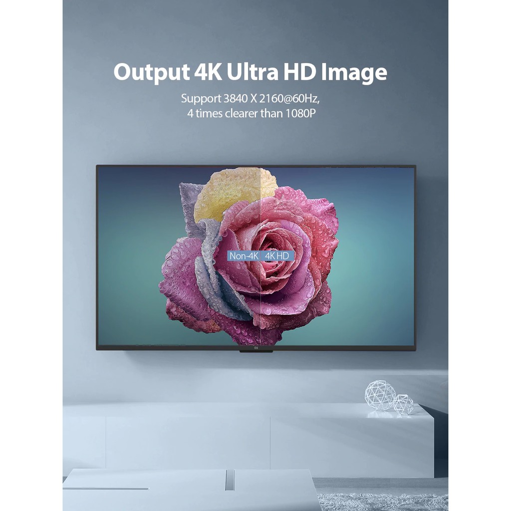 Dây cáp Vention chia cổng HDMI 2.0 4K 60Hz 3D HD HDMI đầu cắm sang đầu cắm dành cho máy in 3D 1080P