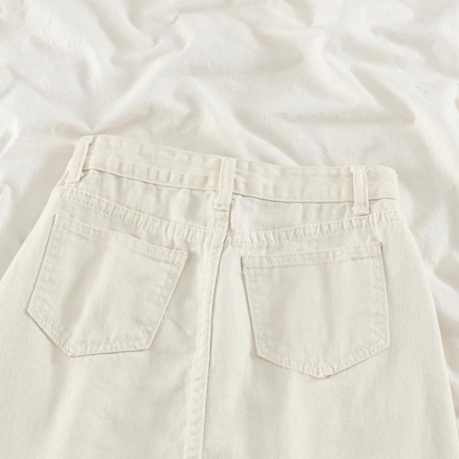 Chân Váy Jean Chữ A Cạp Lưng Màu Sắc  Đơn Giản Thời Trang Phong Cách Hàn Quốc Cho Nữ | BigBuy360 - bigbuy360.vn