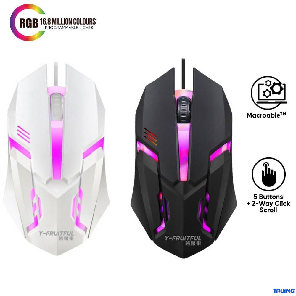 Chơi trò chơi Im Lặng Không Dây Có Thể Sạc Lại Chuột Máy Tính Xách Tay PC chơi Trò Chơi DPI1000 RGB chơi trò chơi Chuột TR
