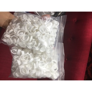 Nhẫn đựng mực phun xăm, để keo nối mi 100 chiếc
