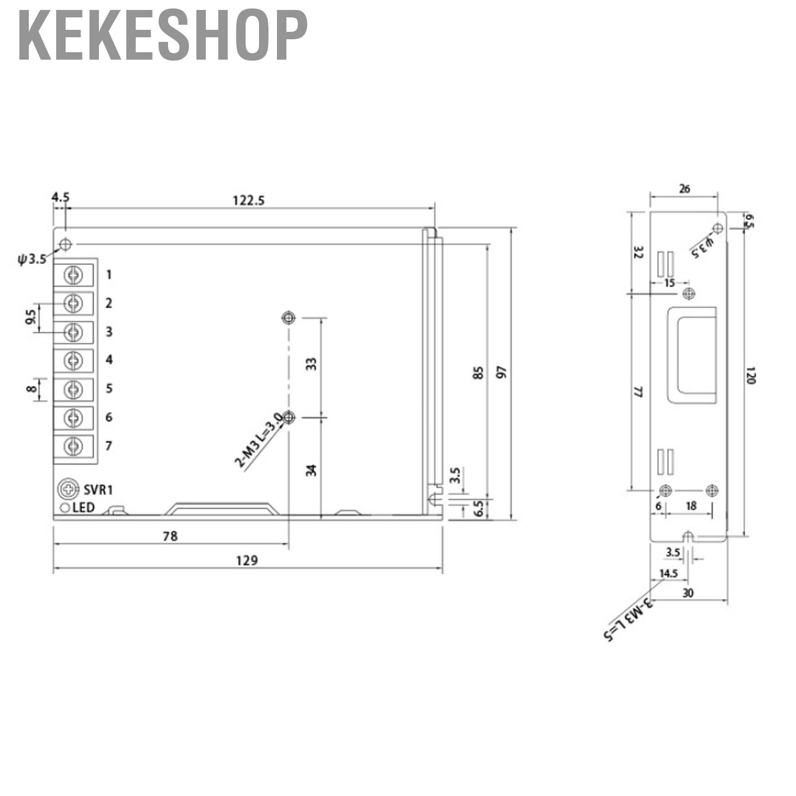 Kekeshop BERM Switching Power Supply with LED Indicator Transformer Driver 120W 85~264VAC