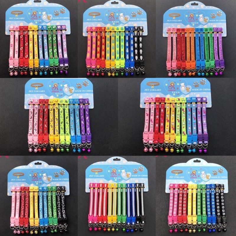 [ TẶNG CHARM ] Vòng cổ 1cm chó mèo từ 500gr đến 5kg nhiều mẫu mã