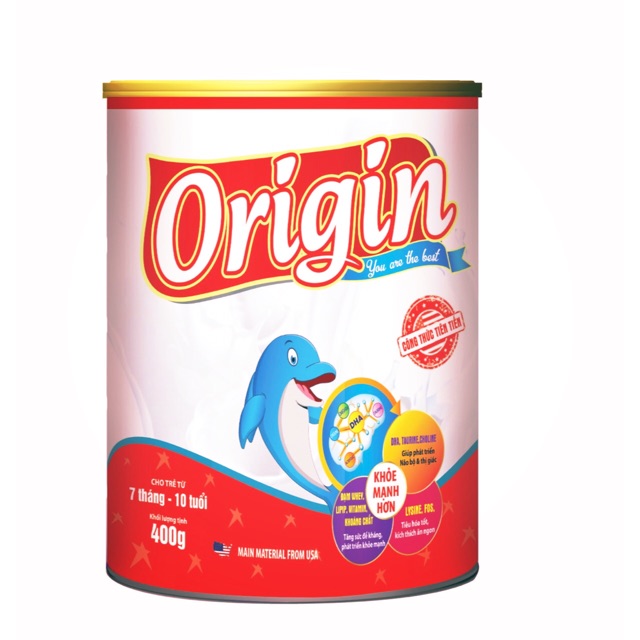 Sữa Origin dành cho trẻ biếng ăn, còi xương 900g