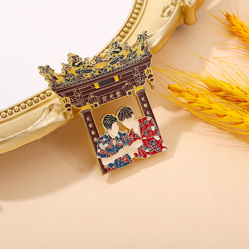 Ghim cài áo QIHE JEWELRY hình hoạt hình đáng yêu độc lạ