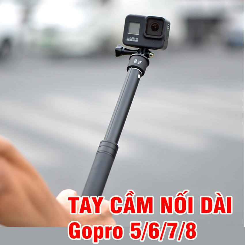 Gậy nối dài Kingma bằng hợp kim gắn GoPro 9 / 8 / 7 / 6 / 5 và Action Cam có thể điều chỉnh độ dài tùy ý