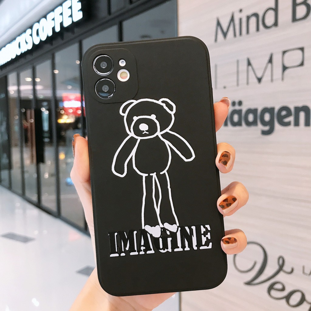 Ốp lưng iphone PANDA cạnh vuông in hình cặp gấu 6s/6plus/6splus/7plus/8plus/x/xs/xs max/11/11promax/12pro/12promax