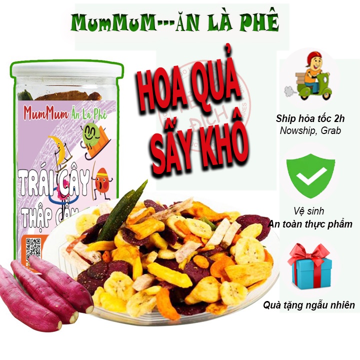 Trái cây thập cẩm sấy 270g MumMum Food đồ ăn vặt Hà Nội siêu ngon chất lượng