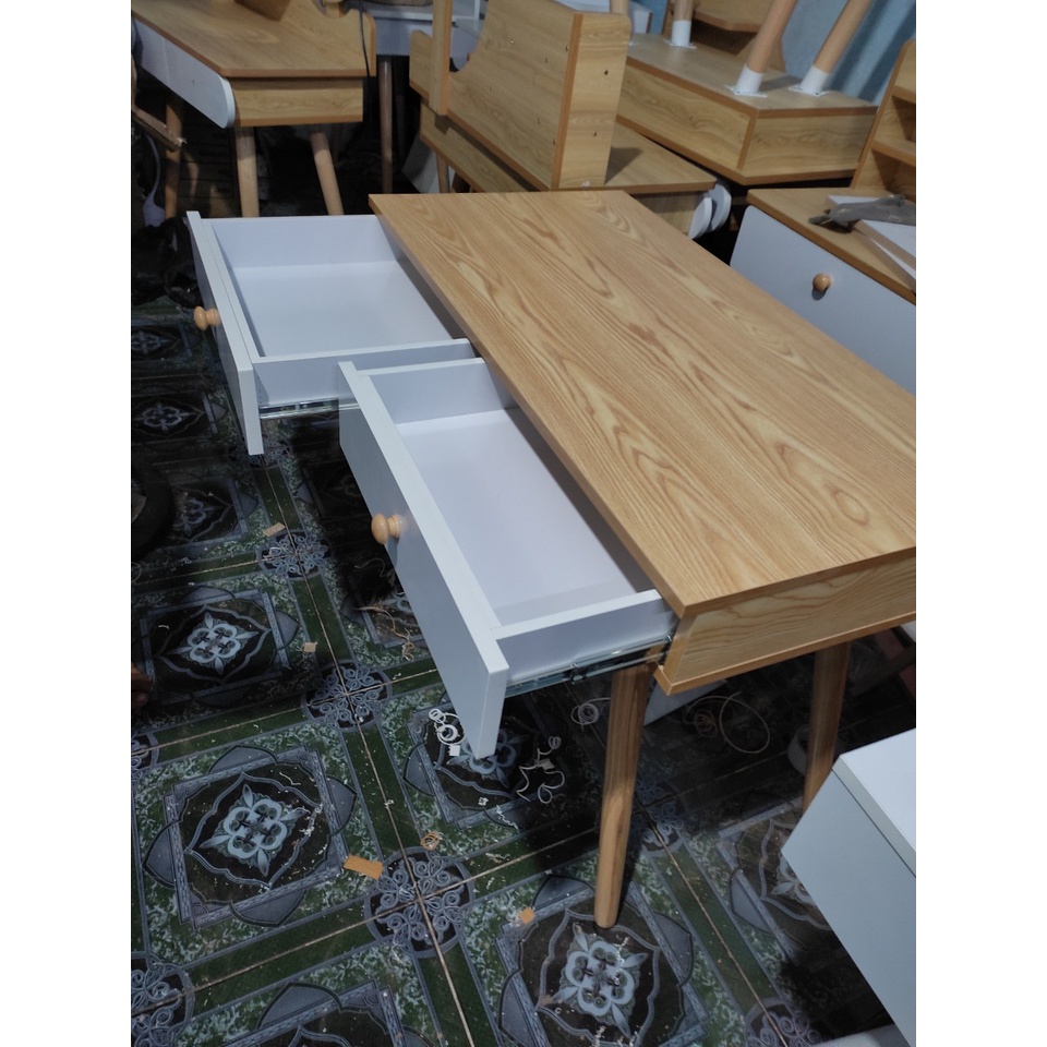 BÀN LÀM VIỆC 2 HỘC KÉO KIỂU HÀN 50X1MX75CM