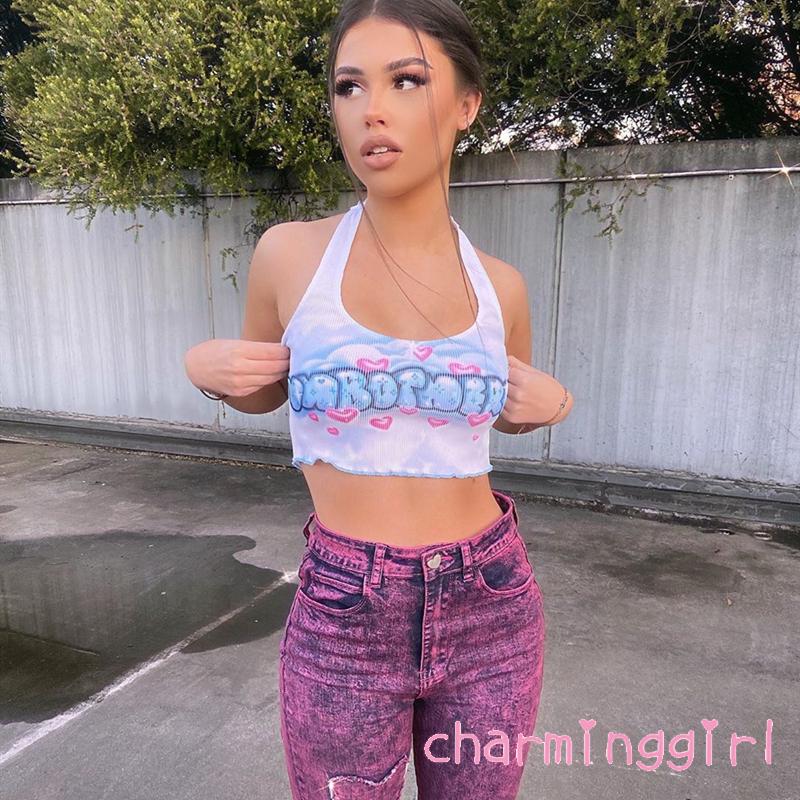 Áo Thun Nữ Không Tay In Chữ Thời Trang Cá Tính