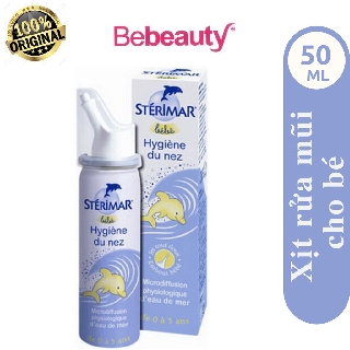 Bình xịt rửa mũi nước muối biển Sterimar Baby 50ml (0-3 tuổi) - 0403565