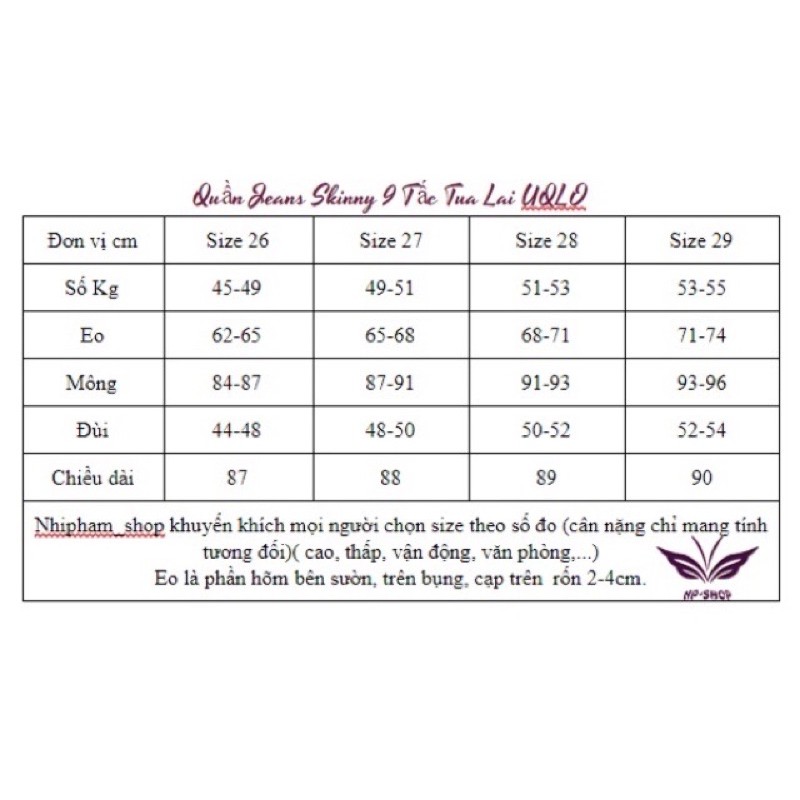 [Mã WASTMAY giảm 15% tối đa 30K đơn 150K] Quần Jeans Nữ 9 Tấc Siêu Co Giãn Cạp Cao/đen/vnxk | BigBuy360 - bigbuy360.vn