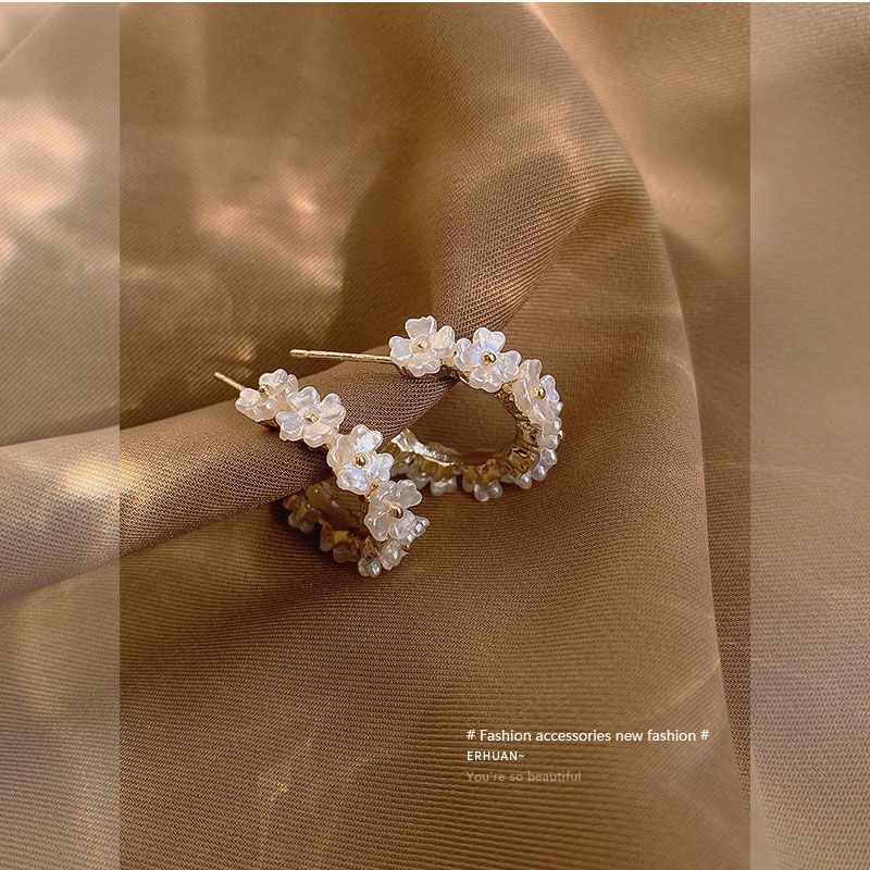 Khuyên Tai Nữ Hình Chữ C Thời Trang Hàn Quốc