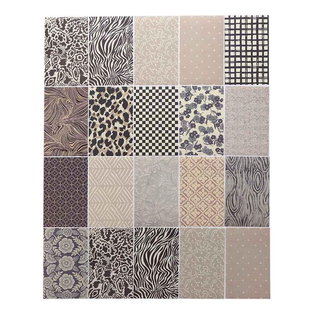 AUGUSTINA Set 60 Giấy Dán Trang Trí Sổ Tay DIY Phong Cách Vintage