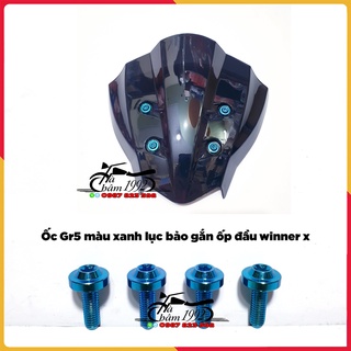 Bộ ốc titan gr5 gắn chắn gió winner x -ốc titan gắn mão winner x