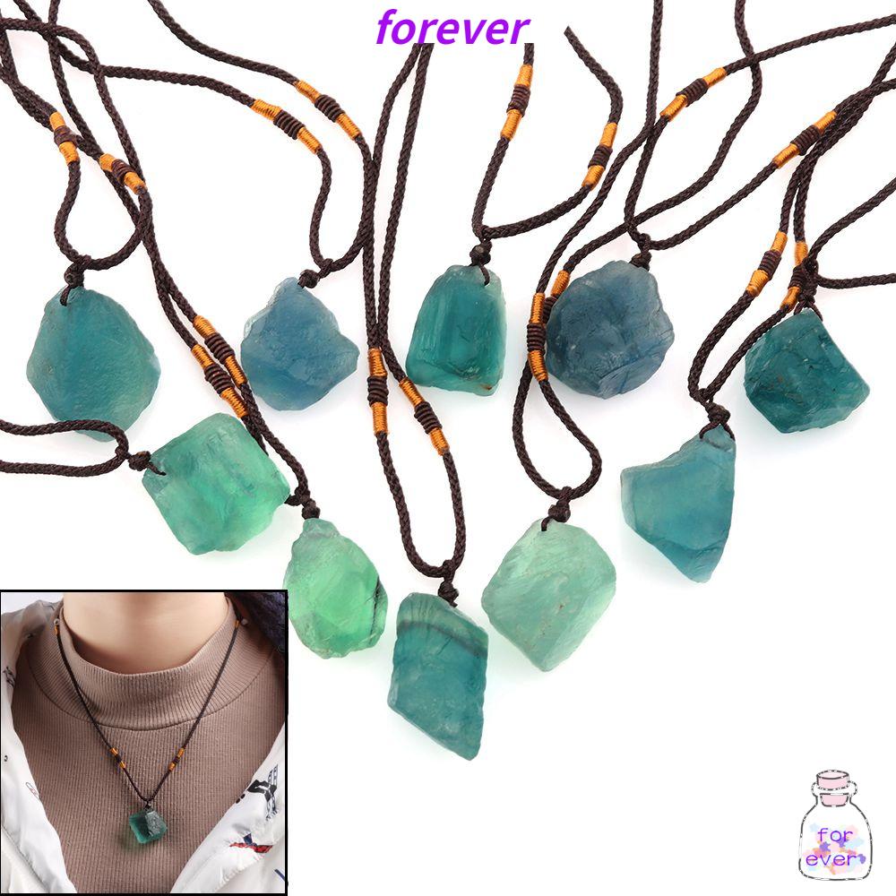 vòng cổ Mặt Đá Fluorite Thời Trang Cho Nữ