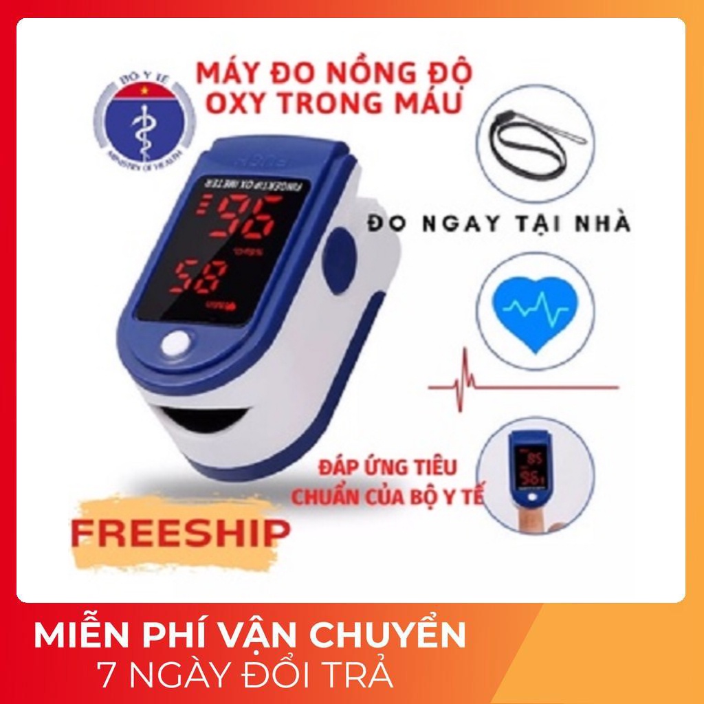Máy đo nồng độ oxy trong máu SPO2, đô nhịp tim Kẹp Ngón Tay Pulse Oximeter LK87 [ Tặng Kèm 2 Pin FUL